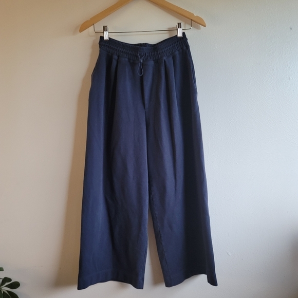 Sundry Bungee Wide-Leg Pant, Navy, Size 1 (XS) - Picture 6 of 11